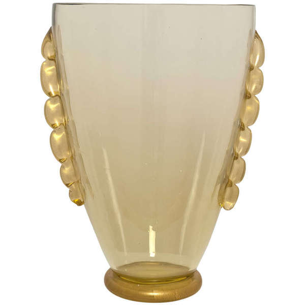 large handblown glass vase